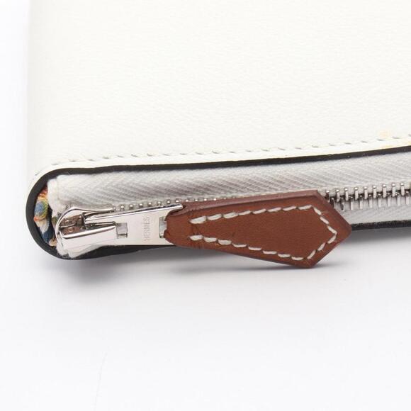HERMES White Leather Wallet - Picture 6 of 6